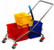 GATTO Double Plastic Bucket & Wringer - 2 x 30Lt (V Frame) - Yellow